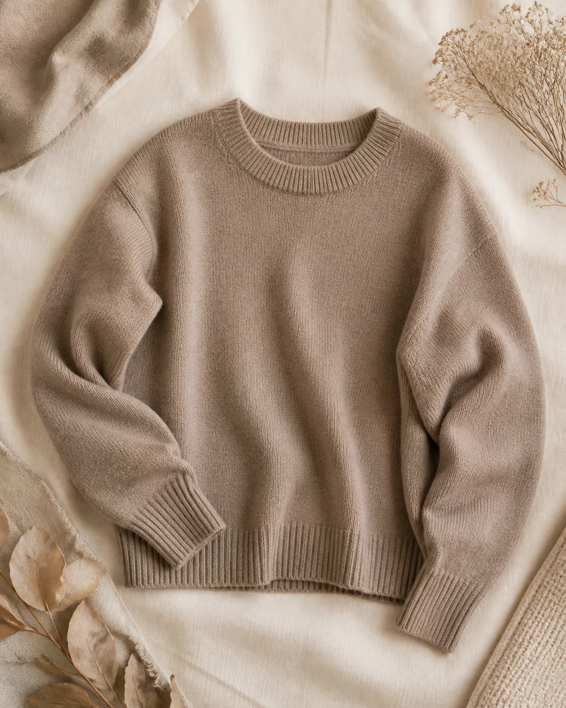 Jersey de punto topo suave para Otoño Suave Neutro